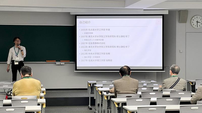 電気電子工学科准教授 増山岳人 先生による講演