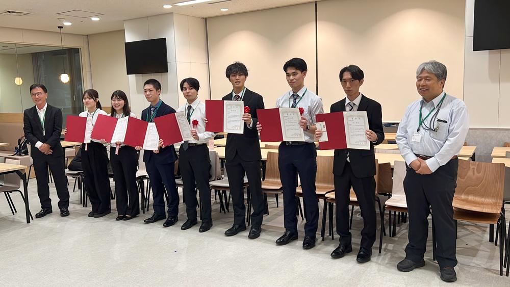 卒業研究中間発表会 優秀発表者表彰式