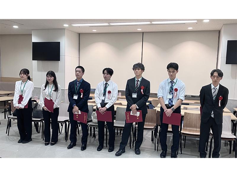 卒業研究中間発表会 優秀発表者表彰式